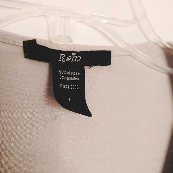 Rain Y2k grey beaded sleeveless top. Size L - Picture 5 of 5